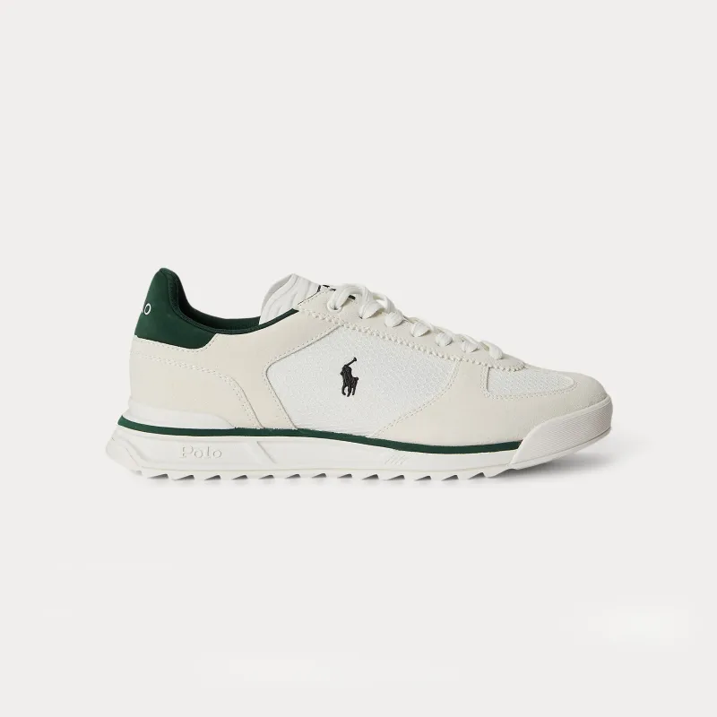Polo Ralph Lauren VARICK PP Mens Casual Trainers Bianco/White/Forest made by Polo by Ralph Lauren