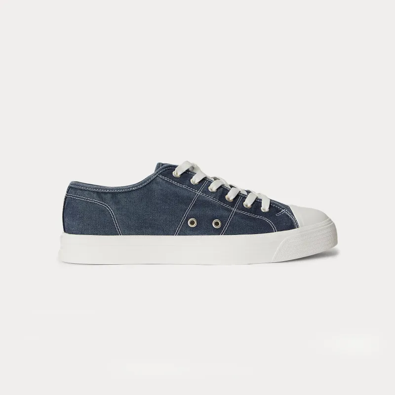 Polo Ralph Lauren AYERS LOW Mens Canvas Trainers Navy made by Polo by Ralph Lauren