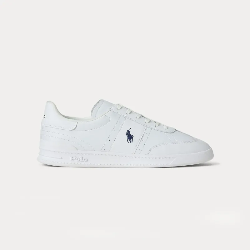 Polo Ralph Lauren HRT AERA PP Mens Court Trainers White/Navy made by Polo by Ralph Lauren