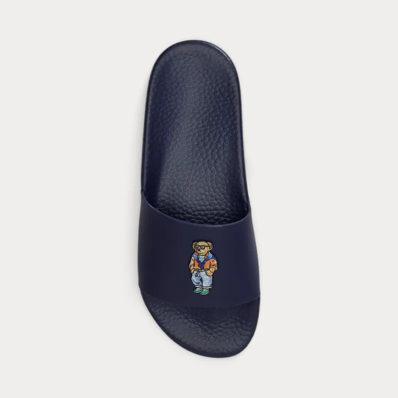 Polo Ralph Lauren POLO SLIDE Mens Sliders Spring Navy Beach Shop Bear made by Polo by Ralph Lauren
