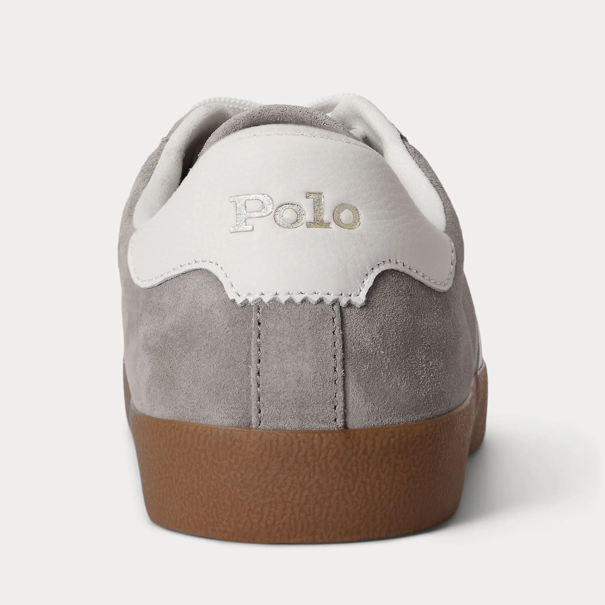 Polo Ralph Lauren COURT VLC PP Mens Court Trainers Earth Grey/Deckwash White sold by Shuperb product image thumbnail 4