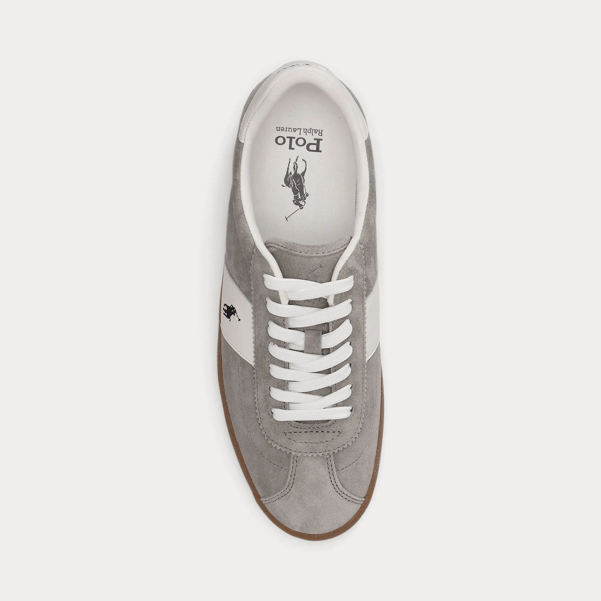 Polo Ralph Lauren COURT VLC PP Mens Court Trainers Earth Grey/Deckwash White sold by Shuperb product image thumbnail 2