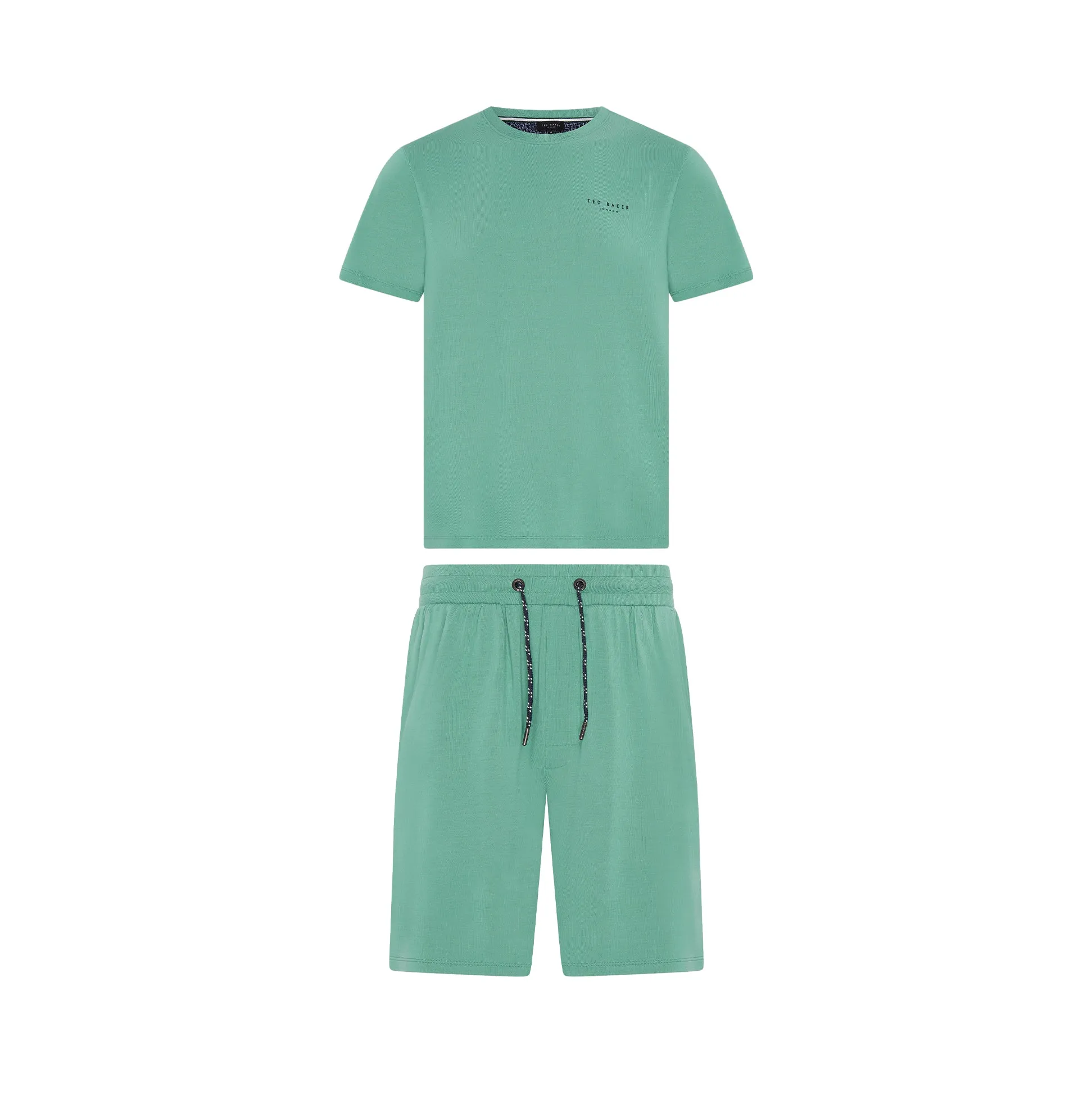 Modal T Shirt And Short Set Mens Loungewear Mint sold by Shuperb