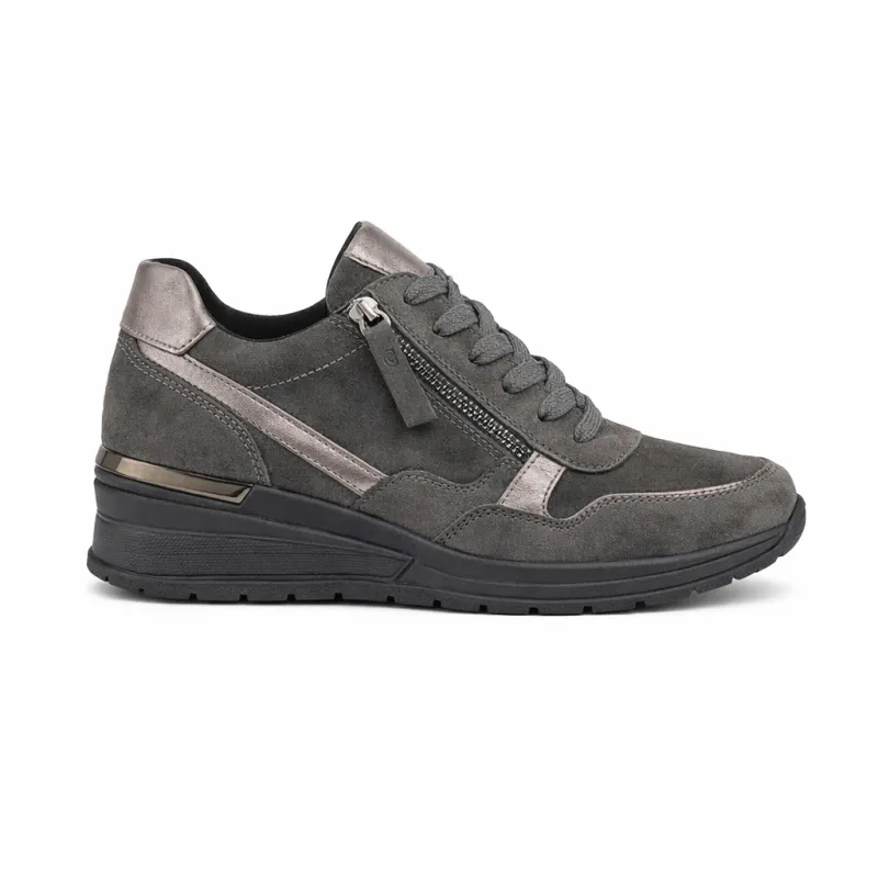 Cipriata ADA Womens Casual Trainers Grey/Pewter made by Shuperb