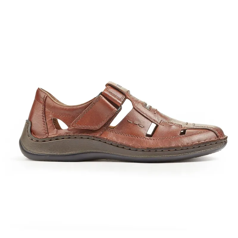 Rieker 05284 Mens Fisherman Sandals Brown made by Rieker
