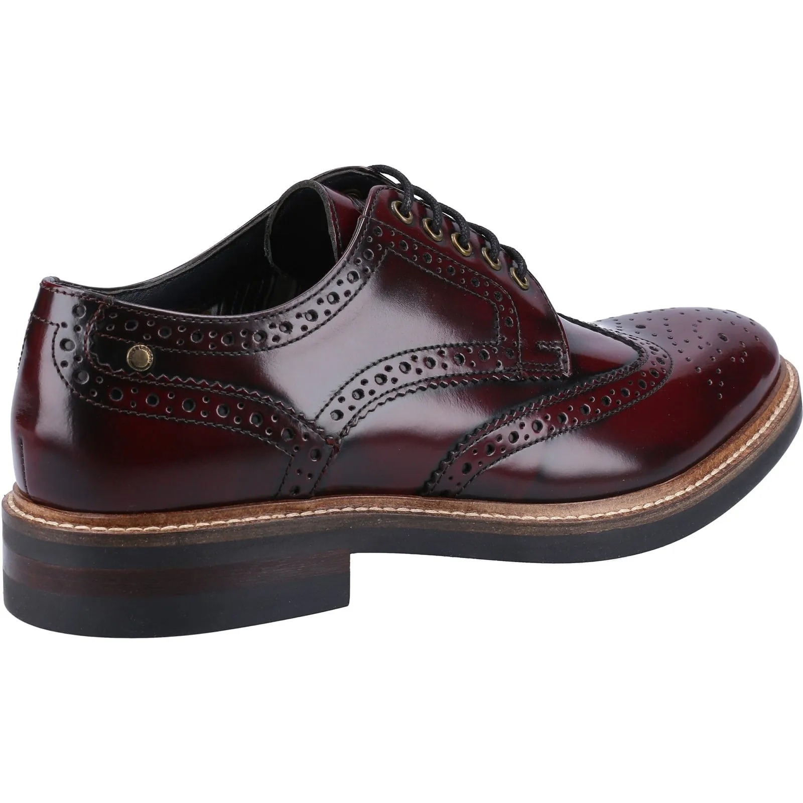 Base London WOBURN EXCEL Mens Brogue Shoes Wine sold by Shuperb product image thumbnail 2