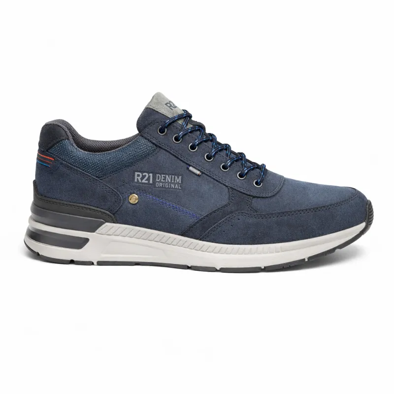 R21 Original M924 Mens Casual Shoes Navy Blue made by Shuperb