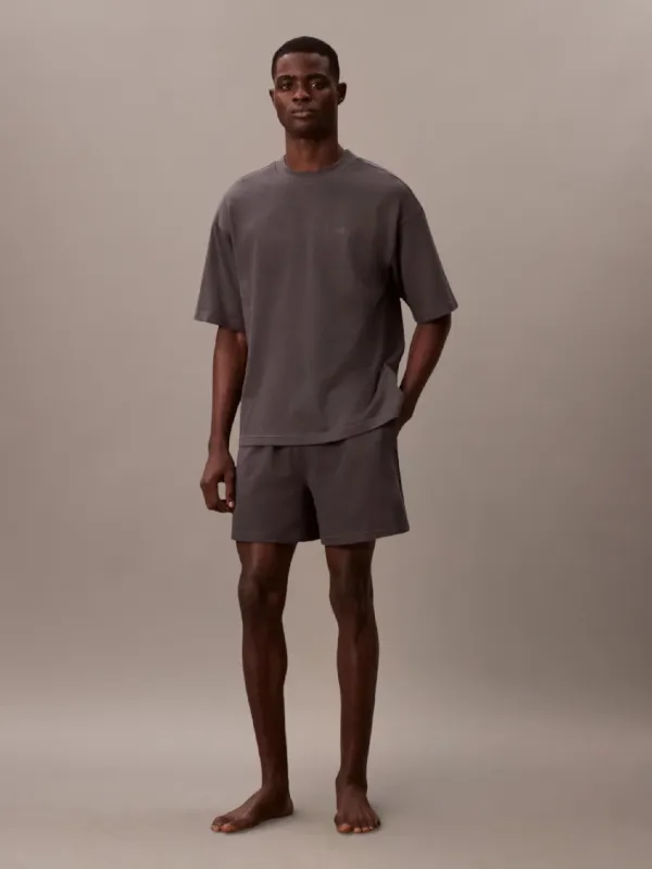 SS T-SHIRT SHORT SET Mens Pyjama Set Forged Iron made by Calvin Klein