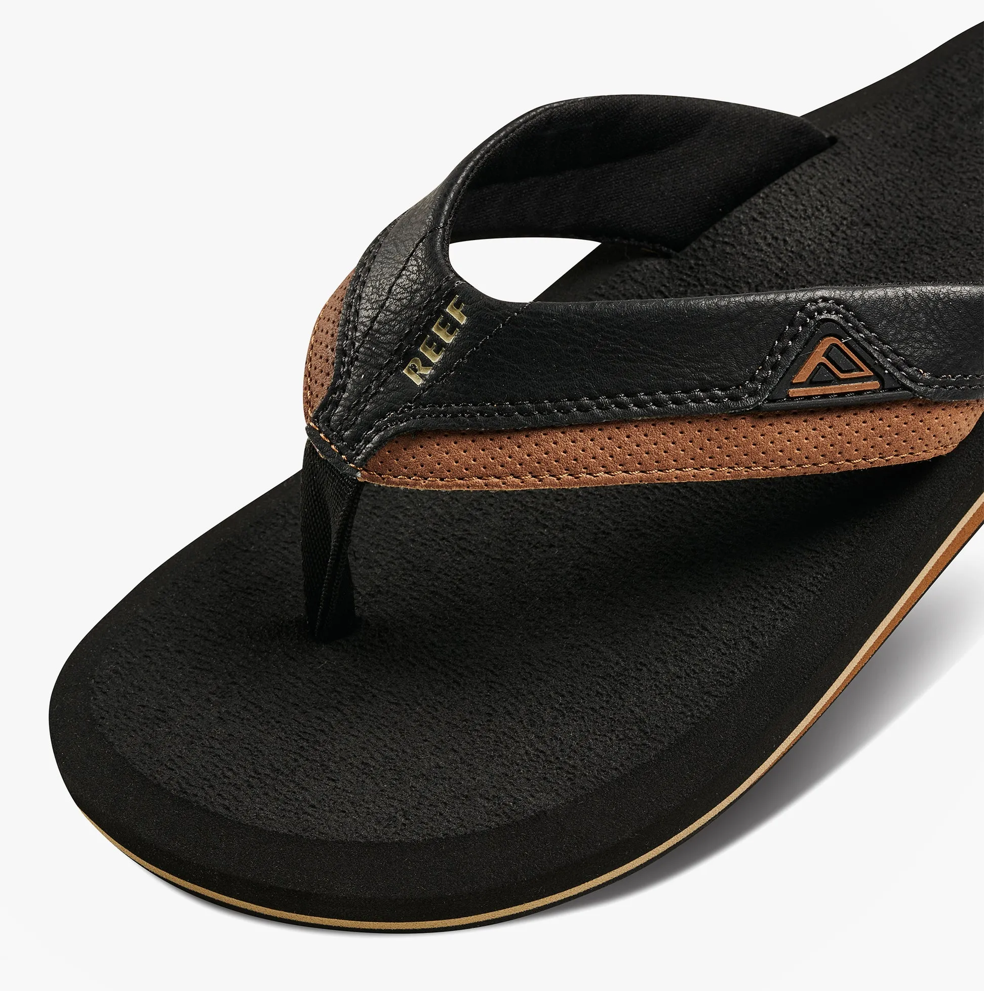 Reef CUSHION DAWN Mens Toe-Post Sandals Black/Tan sold by Shuperb product image thumbnail 3
