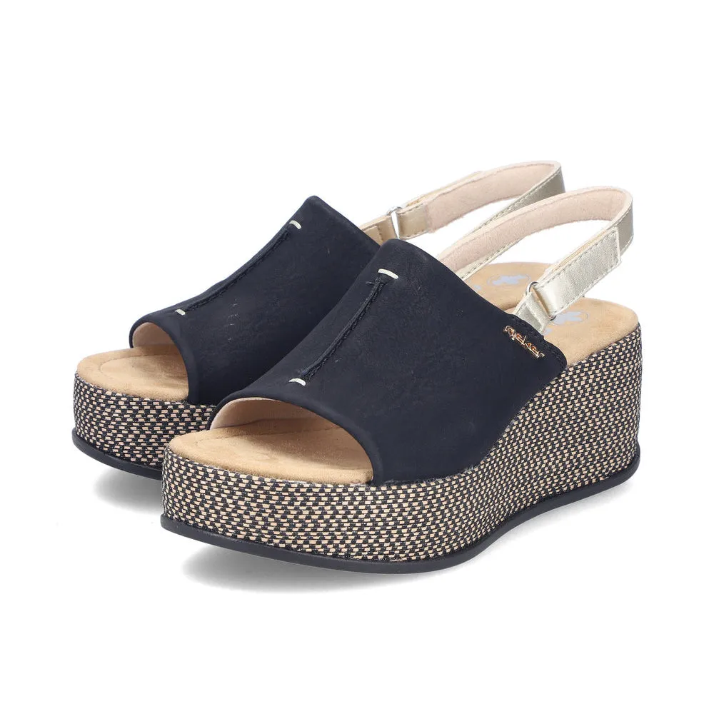 Rieker 69460 Womens Slingback Sandals Black sold by Shuperb product image thumbnail 3