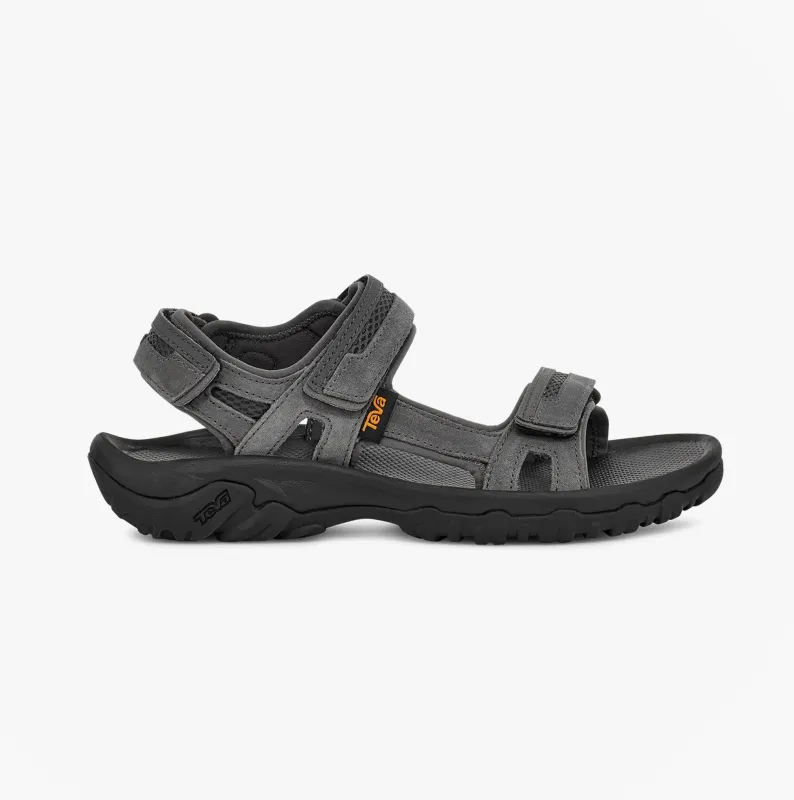 Teva HUDSON Mens Ankle Strap Sandals Dark Gull Grey made by Teva