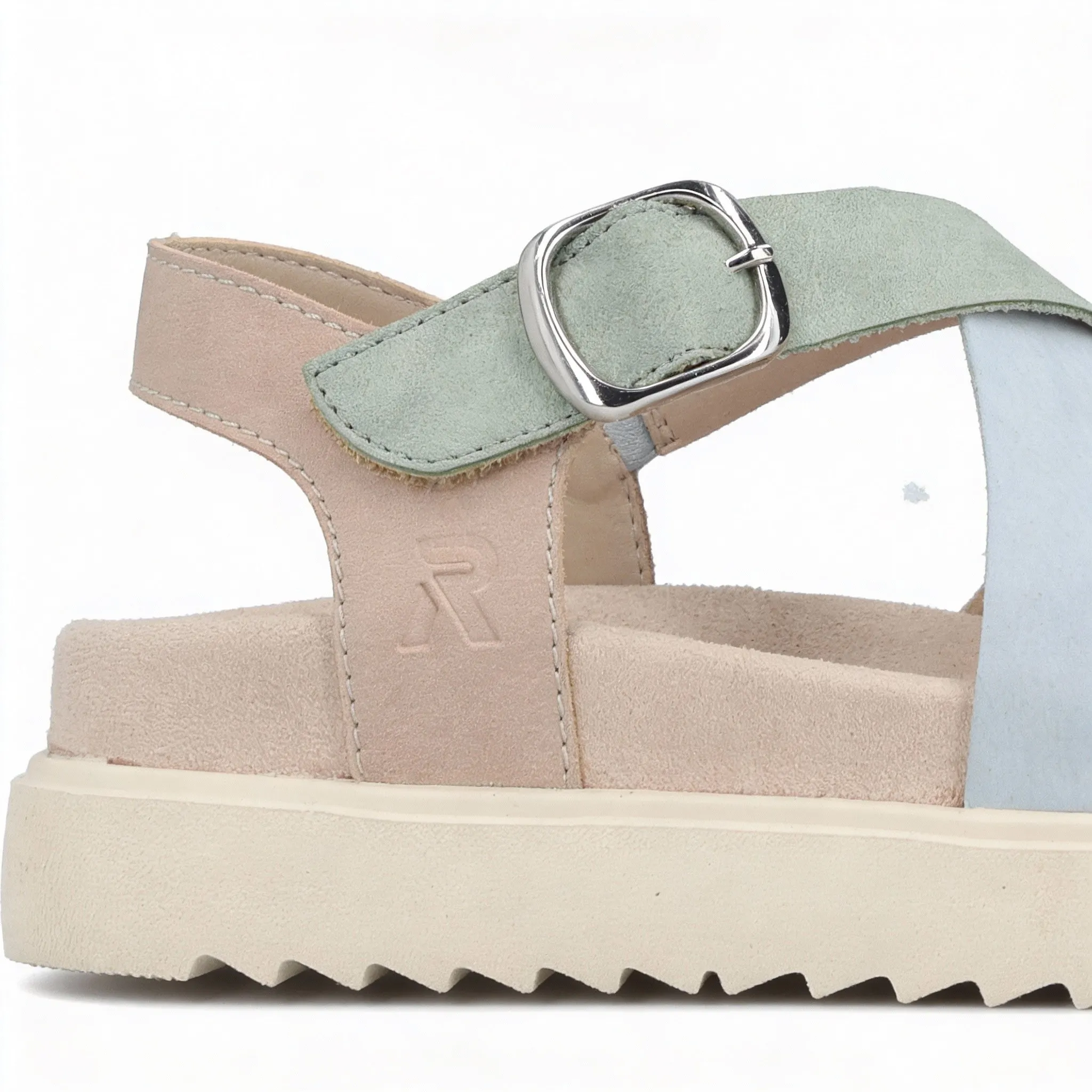 Rieker V5663 Womens Ankle Strap Sandals Beige Multi sold by Shuperb product image thumbnail 3