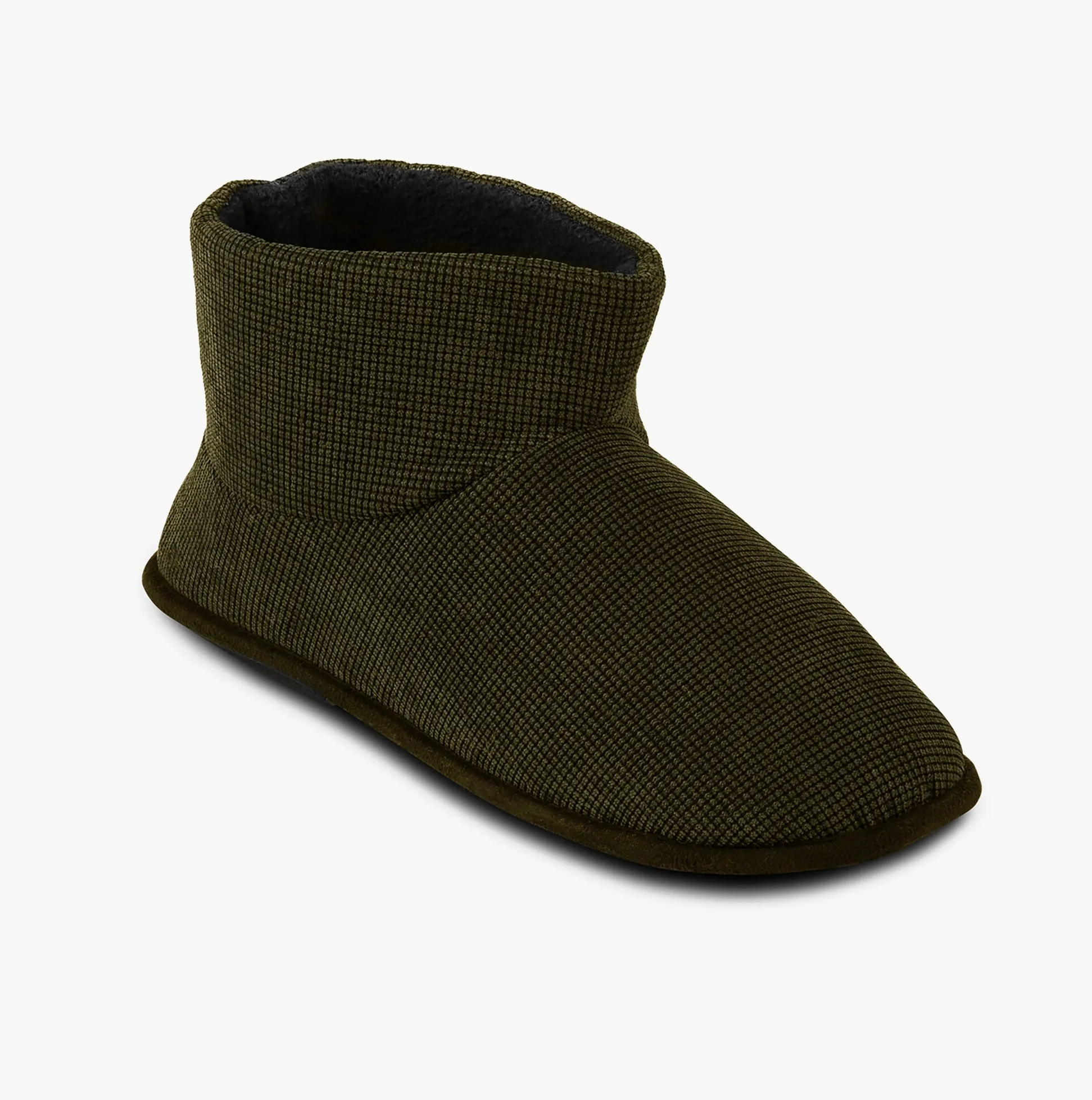 TEXTURED CORD Mens Boot Slippers Khaki sold by Shuperb product image thumbnail 3