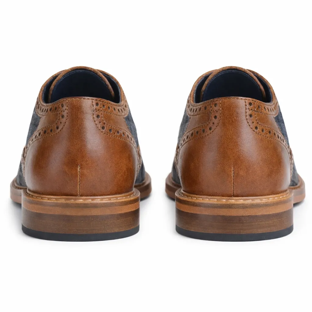 Roamers M034 Mens Brogue Shoes Tan sold by Shuperb product image thumbnail 4