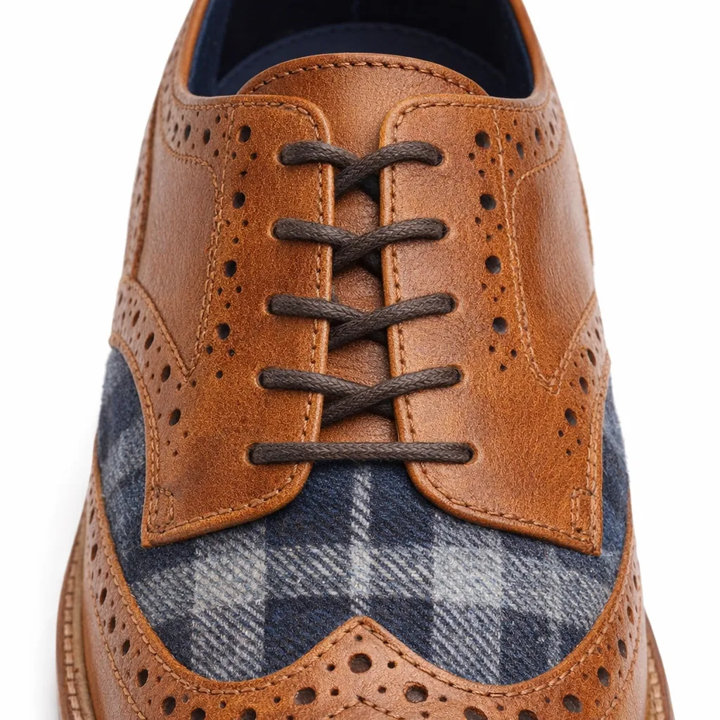 Roamers M034 Mens Brogue Shoes Tan sold by Shuperb product image thumbnail 5