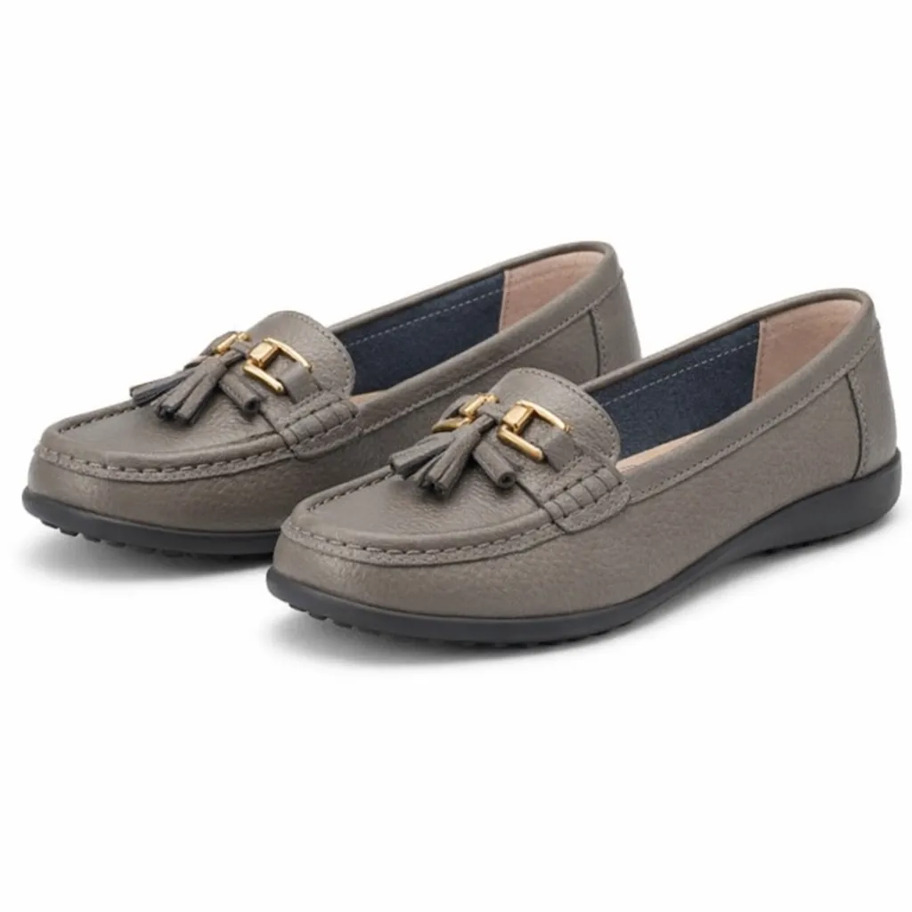 Ladies Loafers Pewter Metallic sold by Shuperb product image thumbnail 2