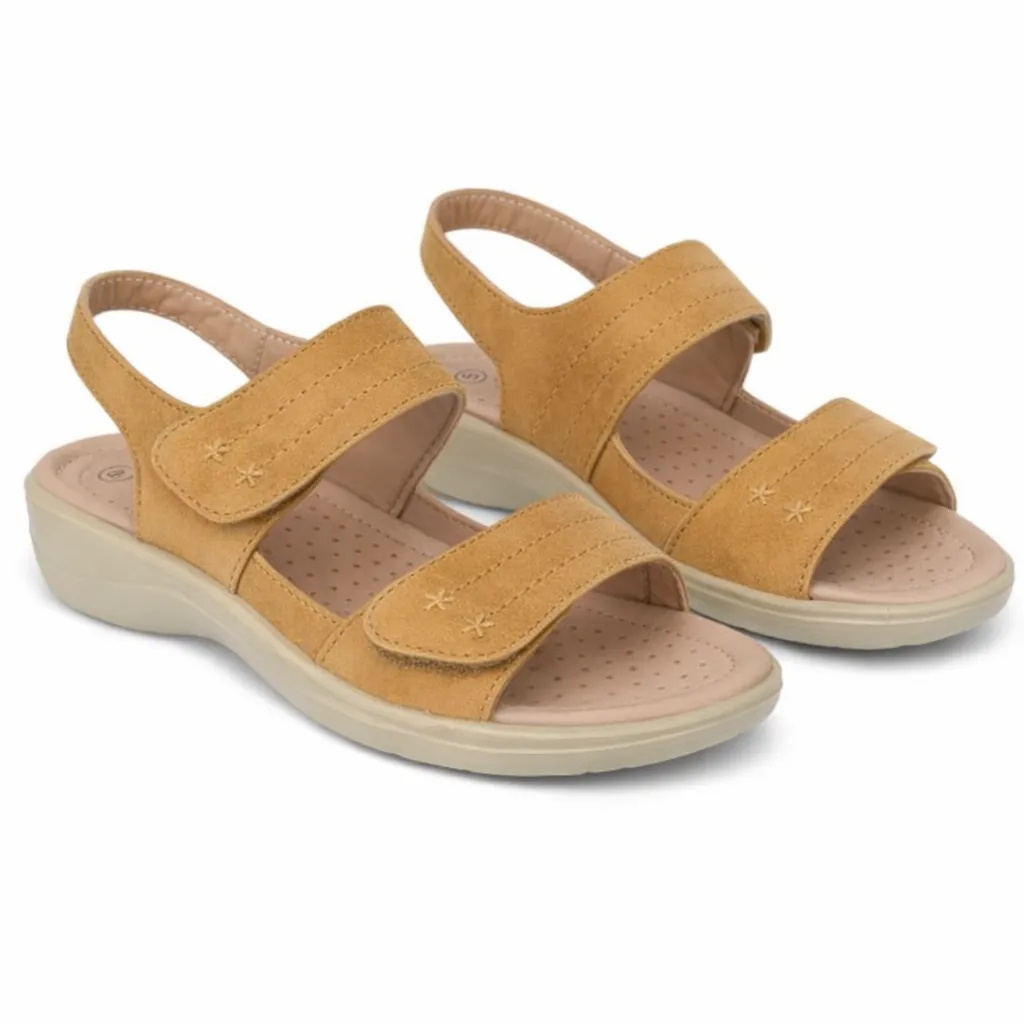 Ladies Cross Strap Sandals Beige sold by Shuperb product image thumbnail 3