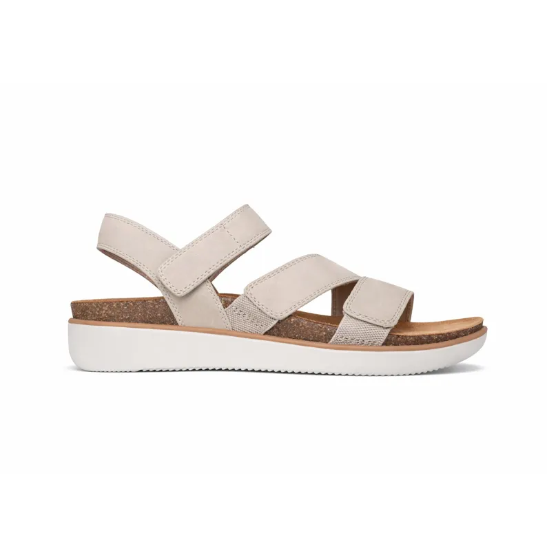 Skechers LIFTED COMFORT Womens Ankle Strap Sandals Taupe made by Skechers