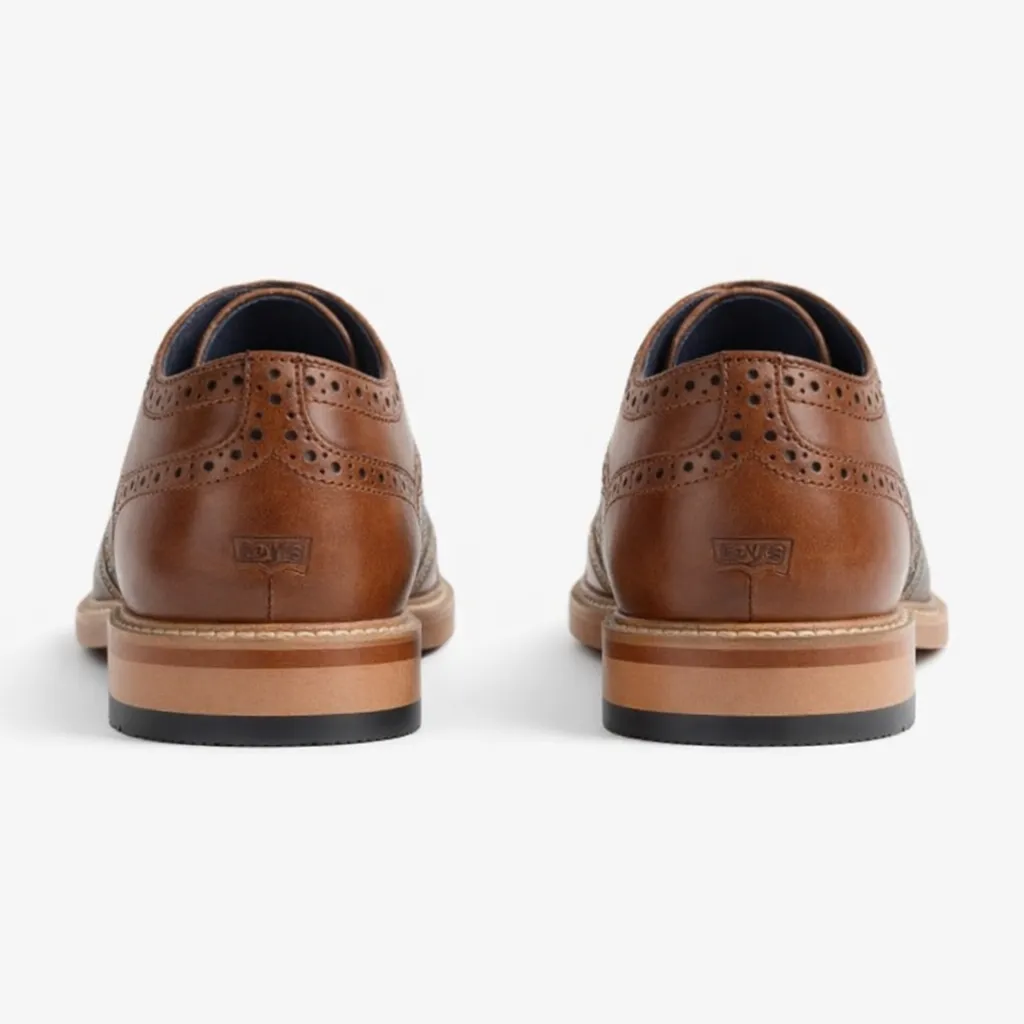 Roamers M072 Mens Brogue Shoes Tan sold by Shuperb product image thumbnail 3
