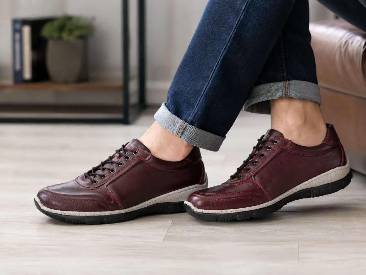 Mod Comfys GRACE Womens Casual Shoes Burgundy sold by Shuperb product image thumbnail 2
