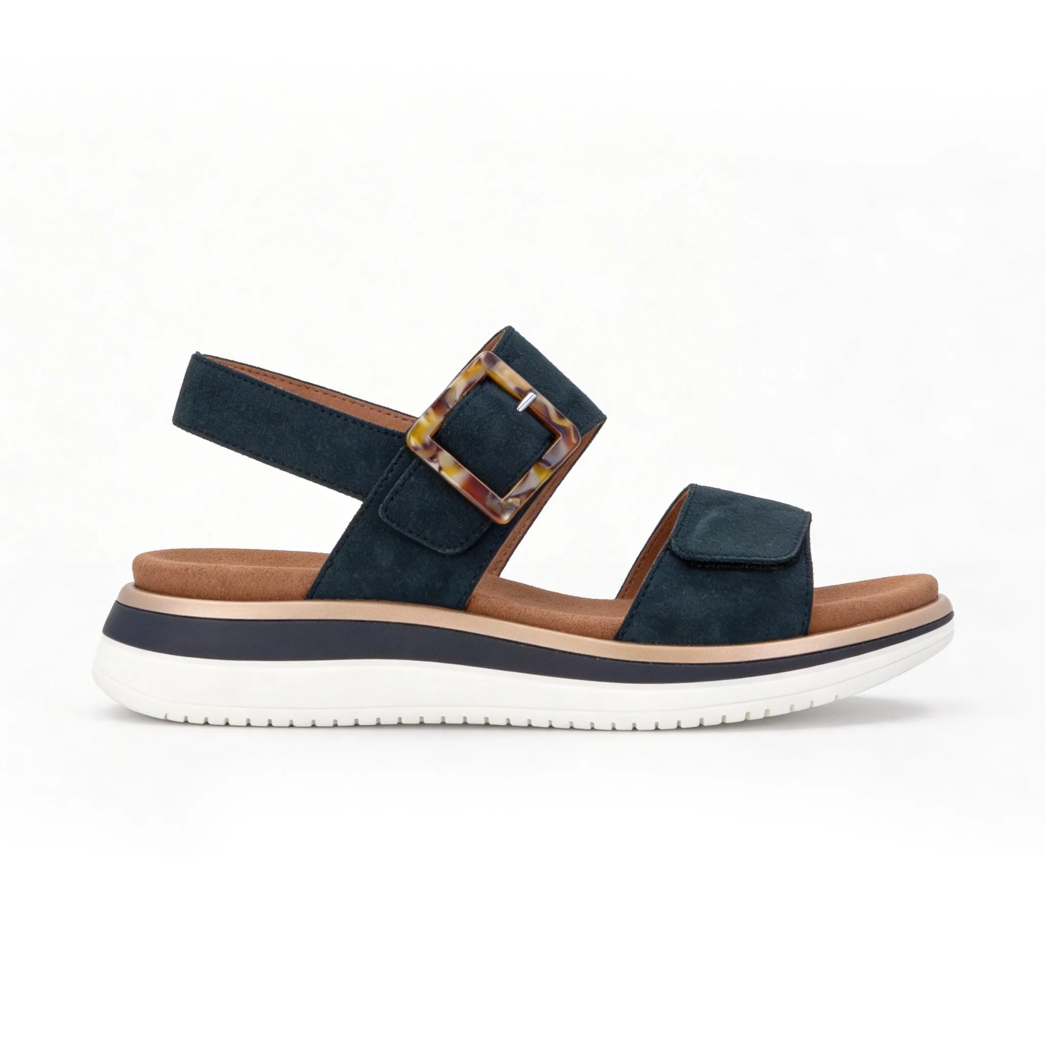 Remonte D1J62 Womens Ankle Strap Sandals Blue sold by Shuperb