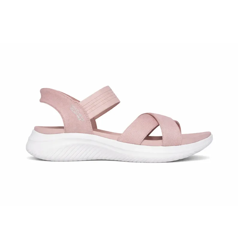 Skechers ULTRA FLEX 3.0 SANDAL - NEVER Womens Ankle Strap Sandals Rose made by Skechers
