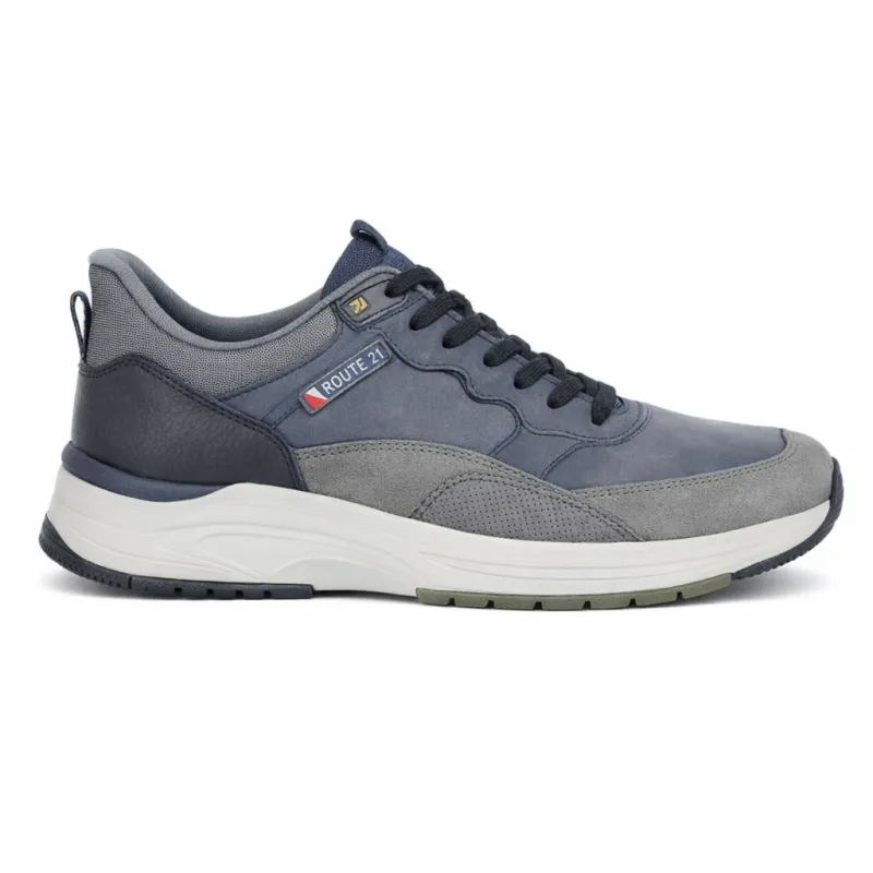 R21 Original M047 Mens Casual Trainers Navy/Grey made by Shuperb