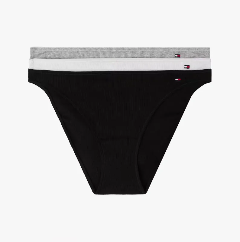Tommy Hilfiger Womens 3 Pack LRX Dipped Bikini Multicoloured made by Tommy Hilfiger