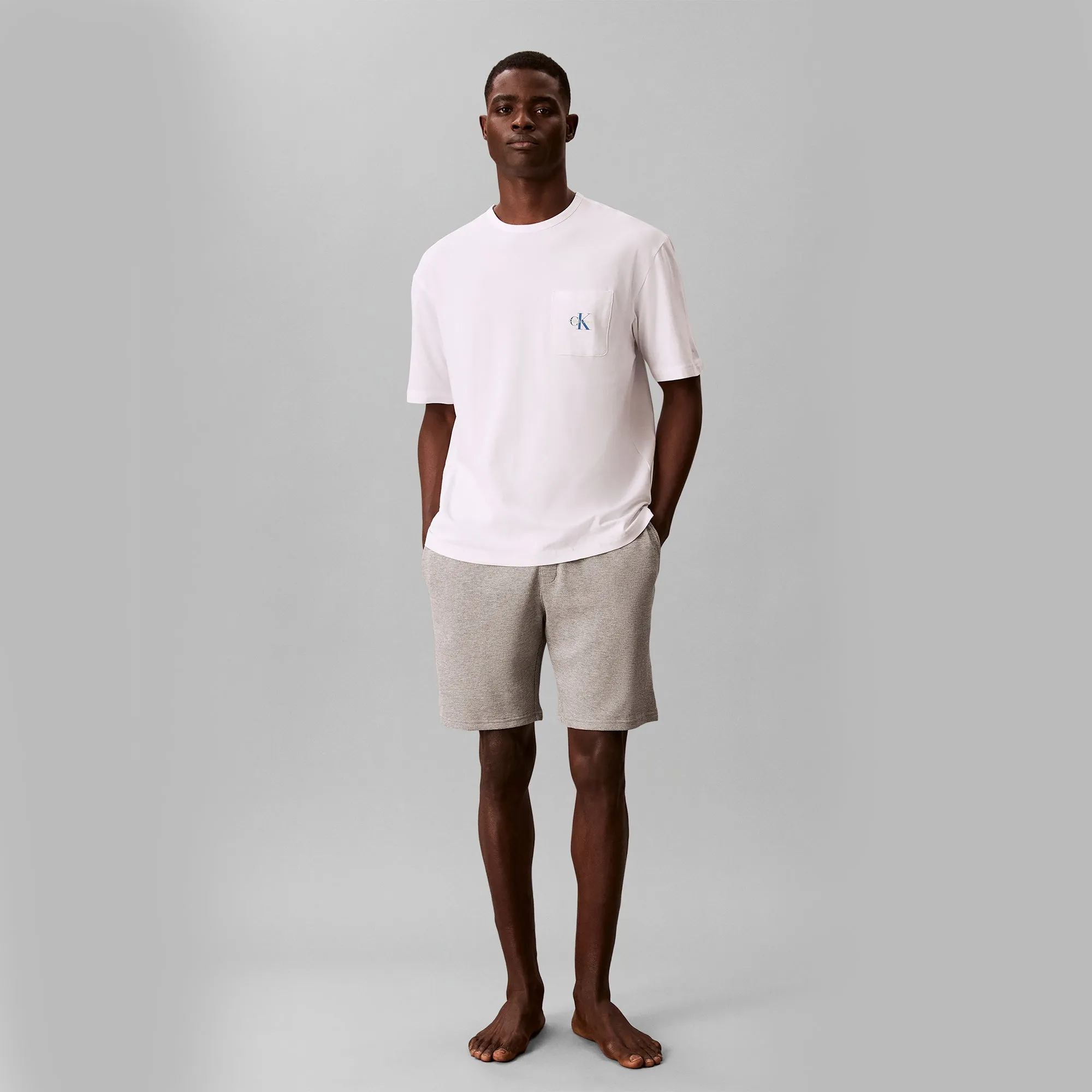 Calvin Klein MONOGRAM S/S CREW NECK Mens T-Shirt Classic White sold by Shuperb product image thumbnail 5