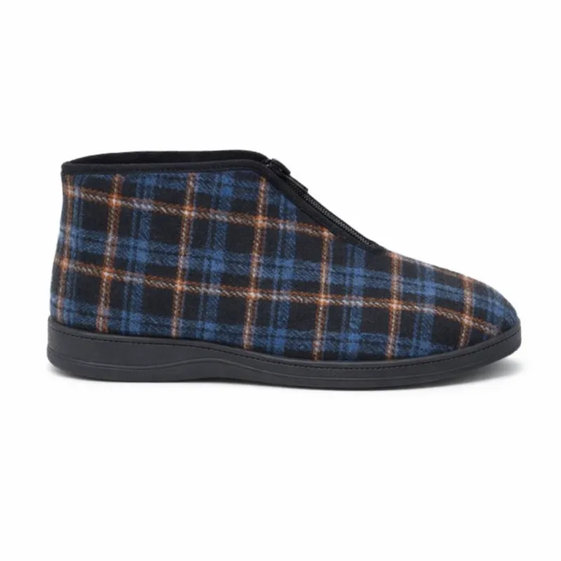 Sleepers ALFRED Mens Slipper Boots Blue made by Sleepers