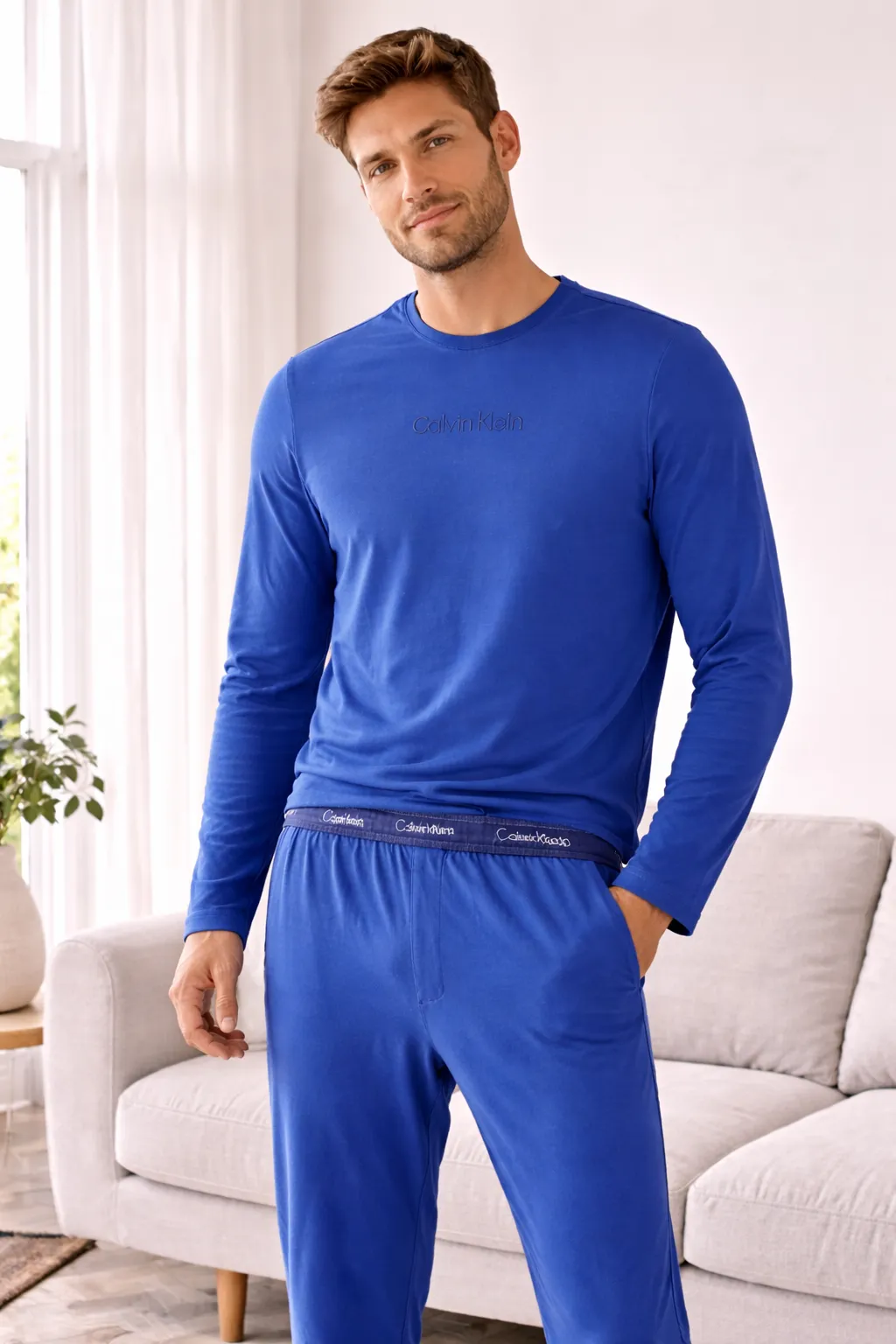 T-Shirt JOGGER SET Mens Pyjama Set Dark Denim sold by Shuperb product image thumbnail 5
