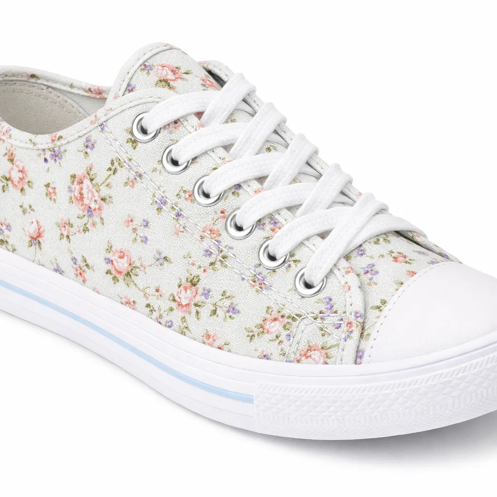 DEK EMILY Womens Casual Shoes Light Grey Floral sold by Shuperb product image thumbnail 3
