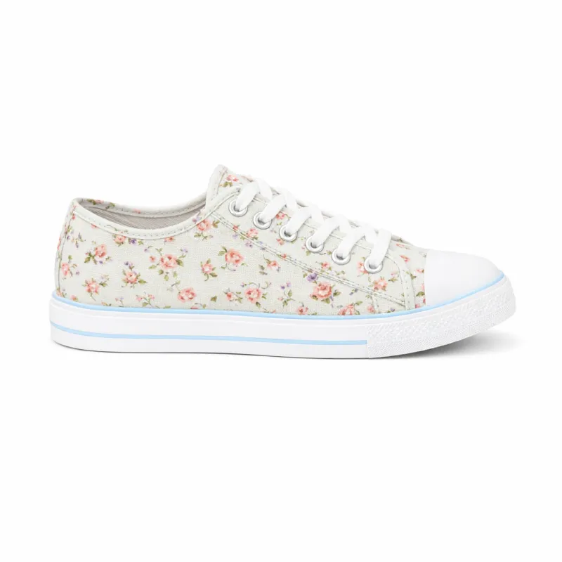 DEK EMILY Womens Casual Shoes Light Grey Floral made by Shuperb