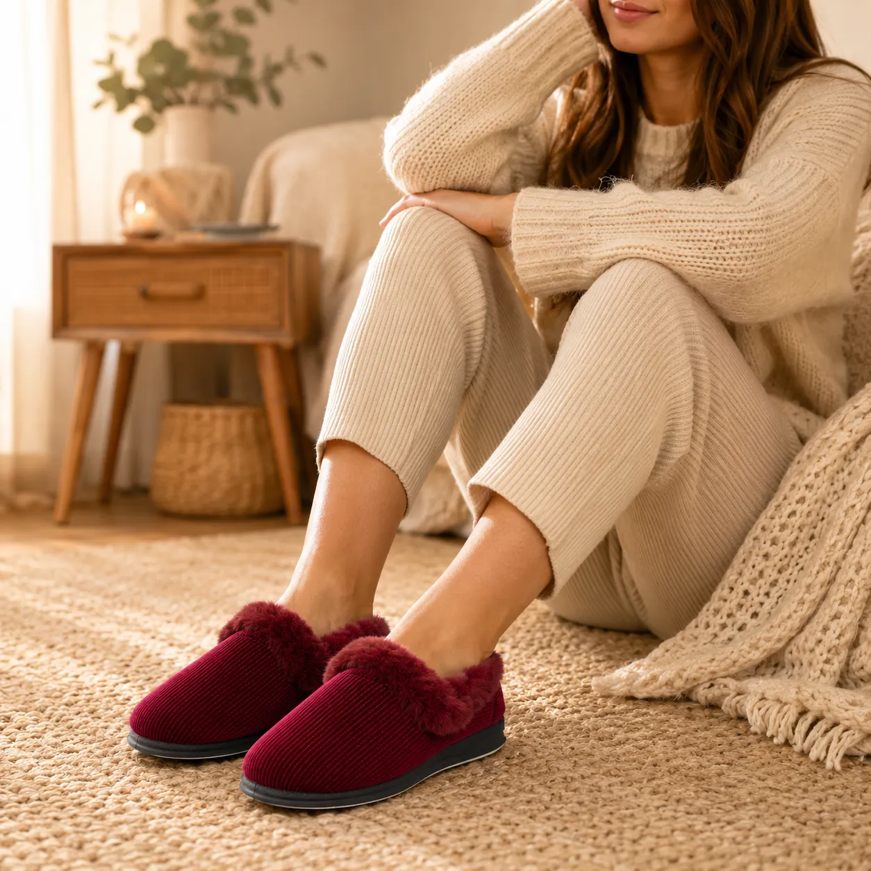 Padders REPOSE Womens Full Slippers Red sold by Shuperb product image thumbnail 2