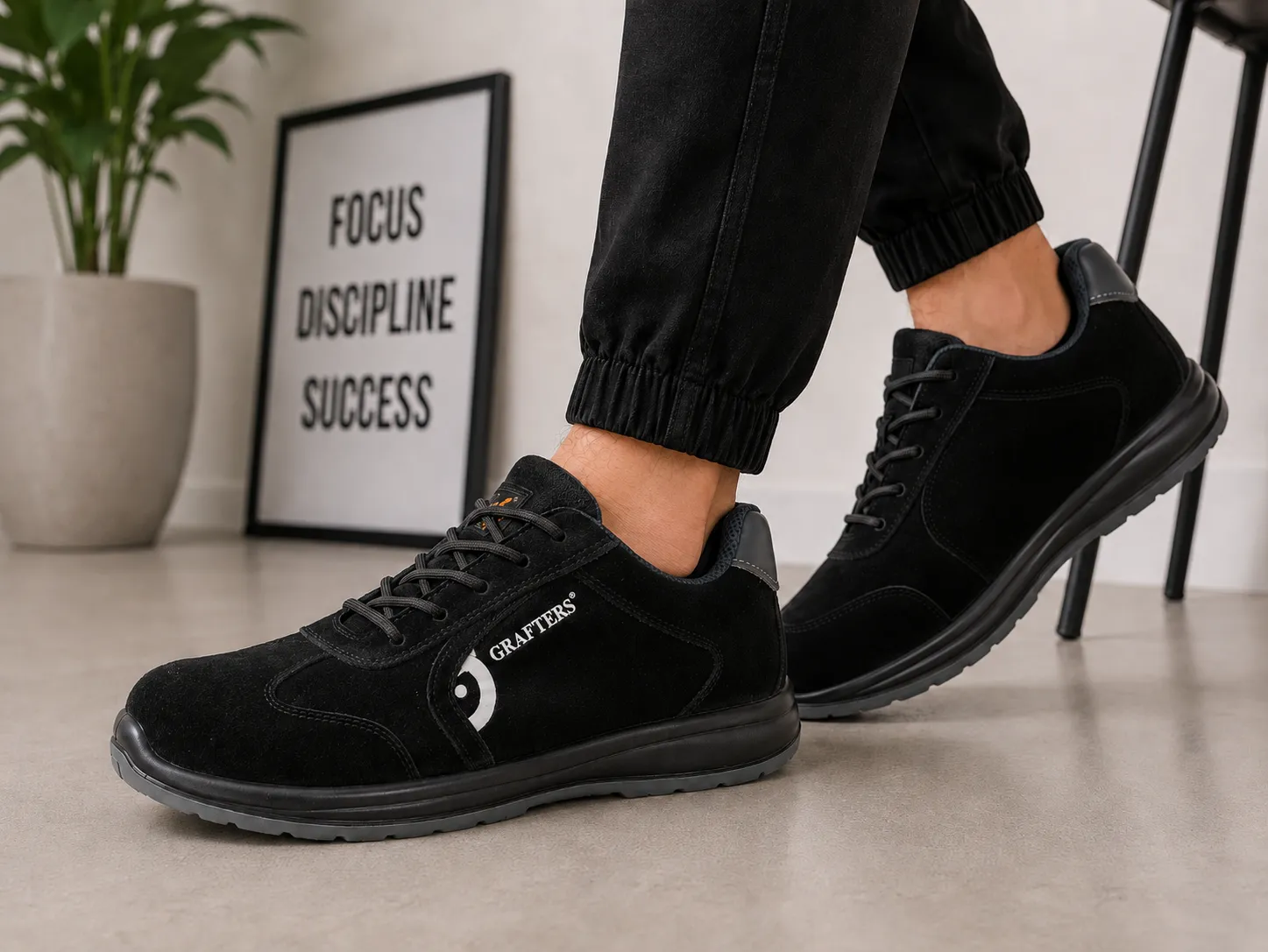 Grafters BOBBY Mens Safety Shoes Black sold by Shuperb product image thumbnail 2