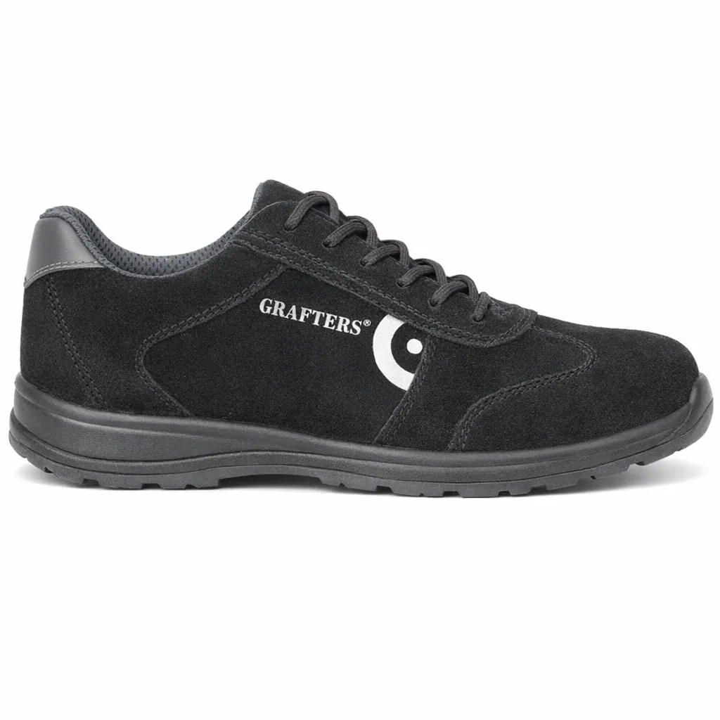 Grafters BOBBY Mens Safety Shoes Black sold by Shuperb