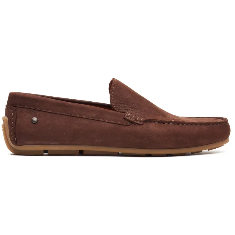 Base London MOSS Mens Moccasins Brown made by Base London