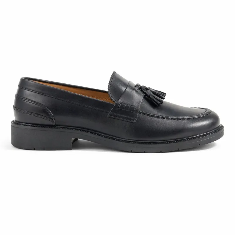 Roamers M059 Mens Loafer Shoes Black made by Shuperb