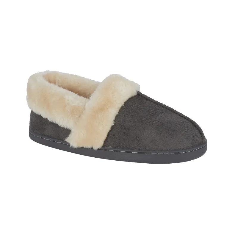 Jo & Joe EDALE Womens Full Slippers Dark Grey made by Shuperb