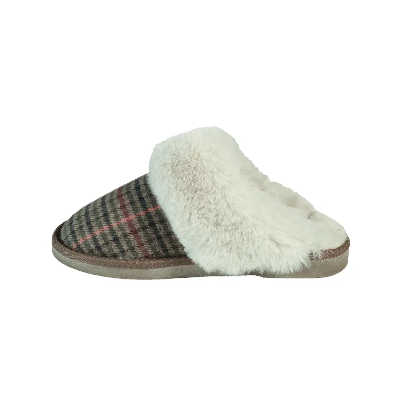 Jo & Joe GRETNA Womens Mule Slippers Olive Green made by Shuperb