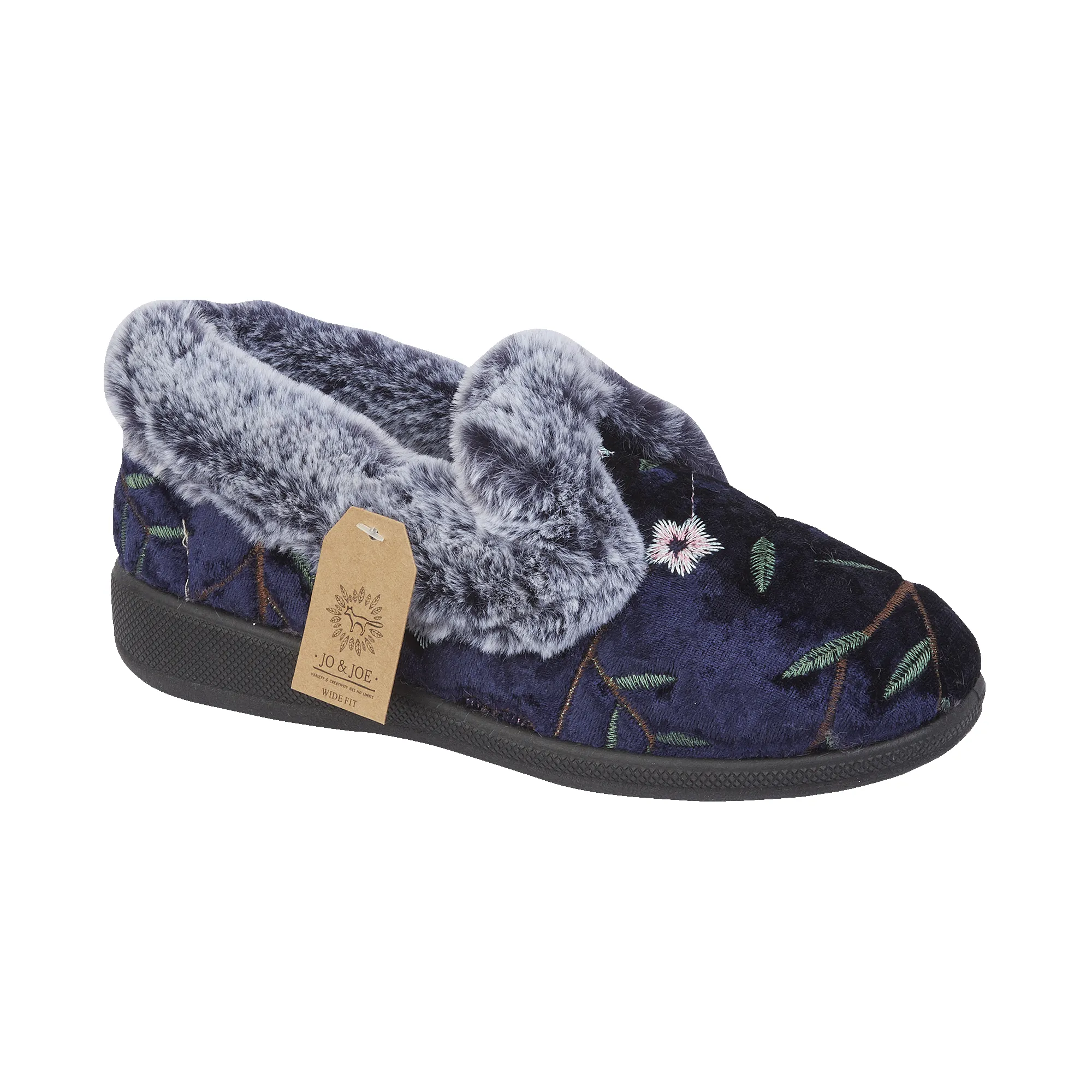 Jo & Joe MABEL Womens Full Slippers Navy sold by Shuperb product image thumbnail 2