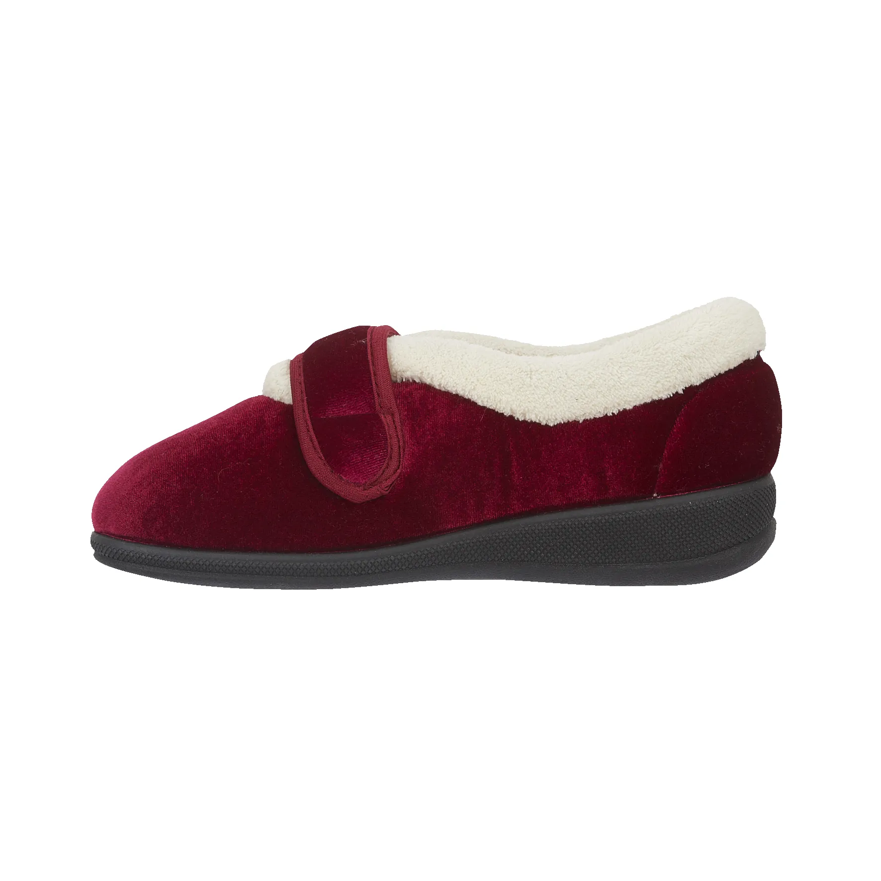 Jo & Joe MATILDA Womens Touch Fasten Slippers Wine sold by Shuperb product image thumbnail 2