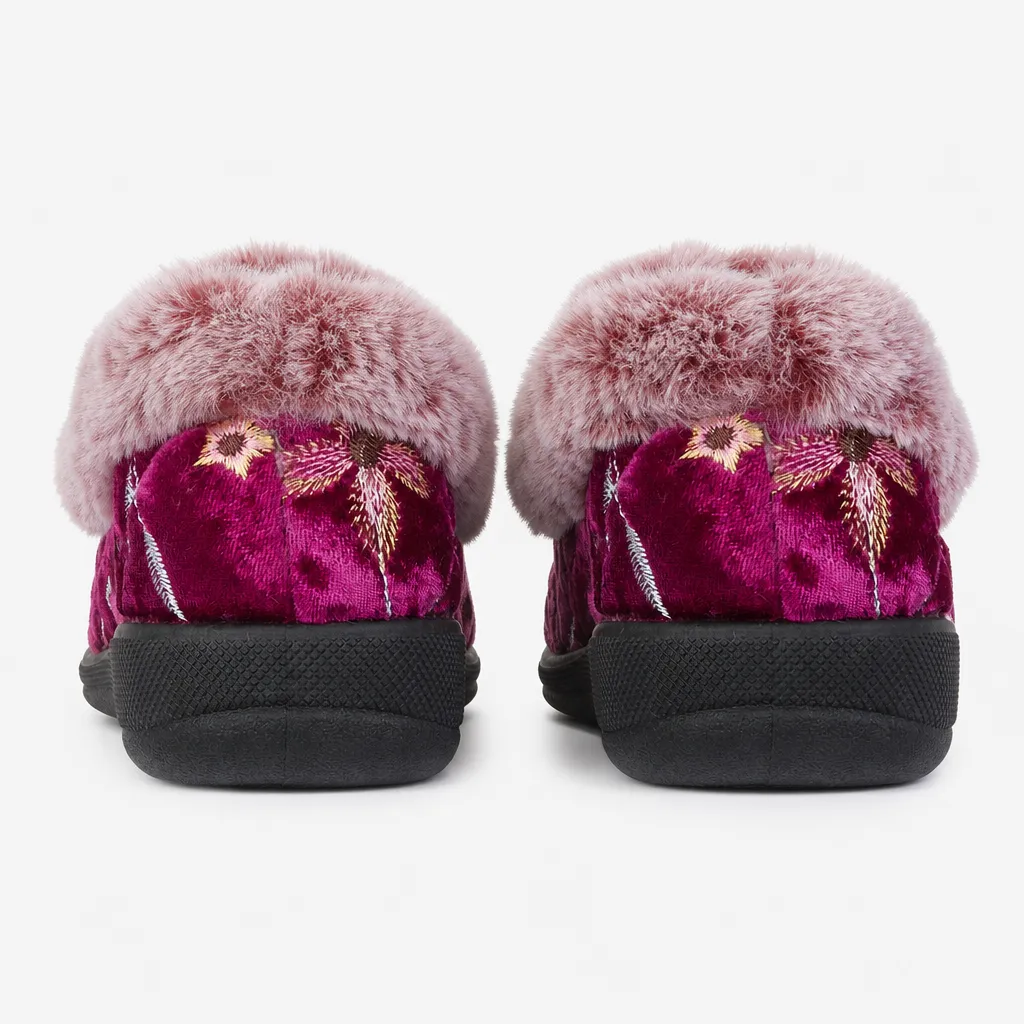 Jo & Joe MABEL Womens Full Slippers Burgundy sold by Shuperb product image thumbnail 3