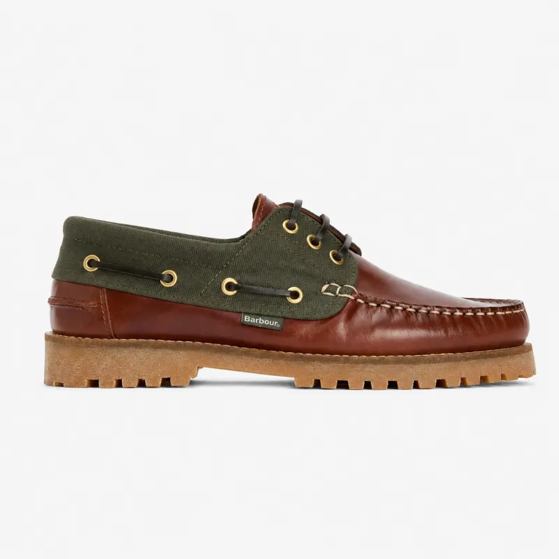 Barbour DECK BOAT Mens Boat & Deck Shoes Mahogany made by Barbour