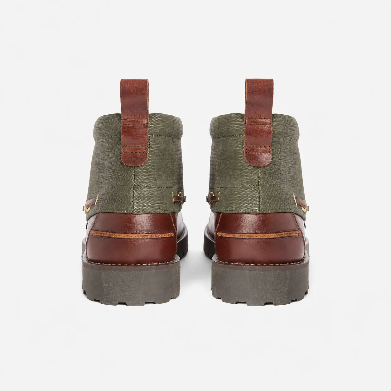 Barbour HARLE MID Mens Chukka Boots Mahogany/Olive sold by Shuperb product image thumbnail 3