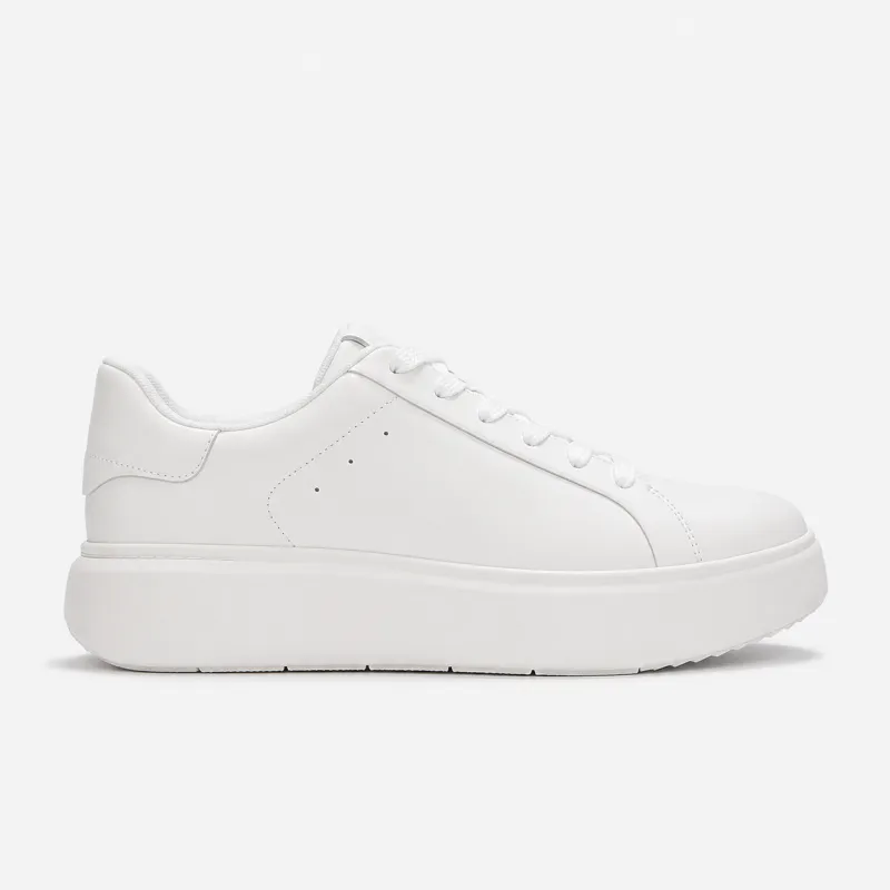 FitFlop RTG LEATHER LACE UP Womens Casual Trainers Urban White made by Fitflop