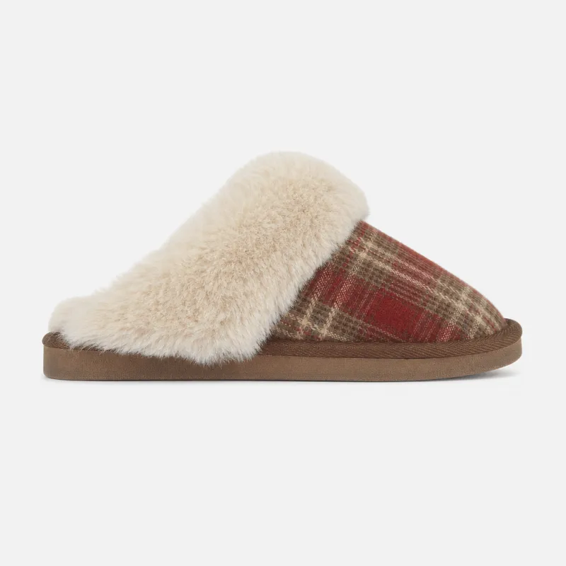 Jo & Joe ALNESS Womens Mules Brown/Red made by Shuperb