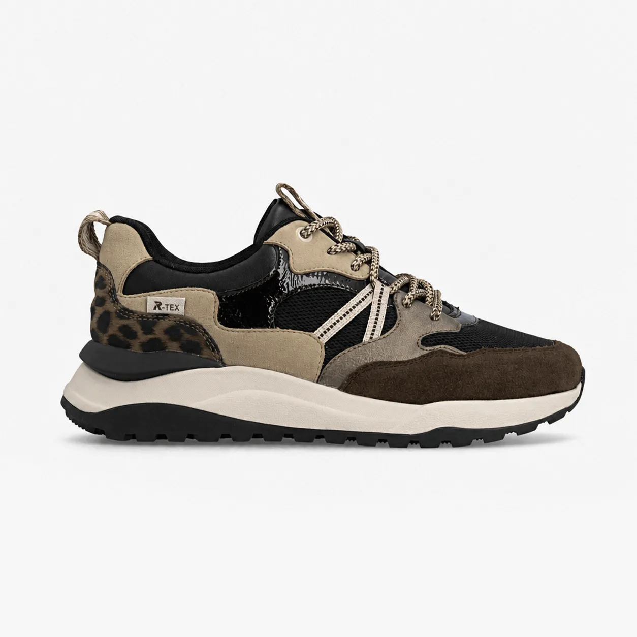 Rieker W2501 Womens Casual Trainers Black/Brown sold by Shuperb
