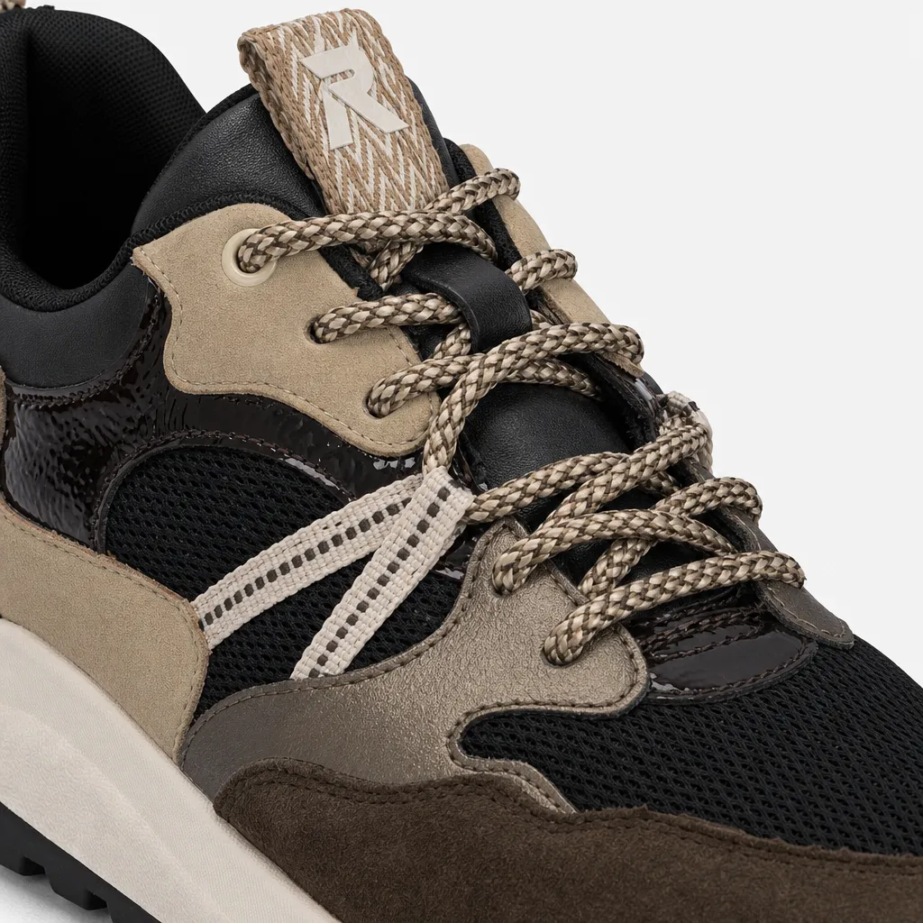 Rieker W2501 Womens Casual Trainers Black/Brown sold by Shuperb product image thumbnail 3