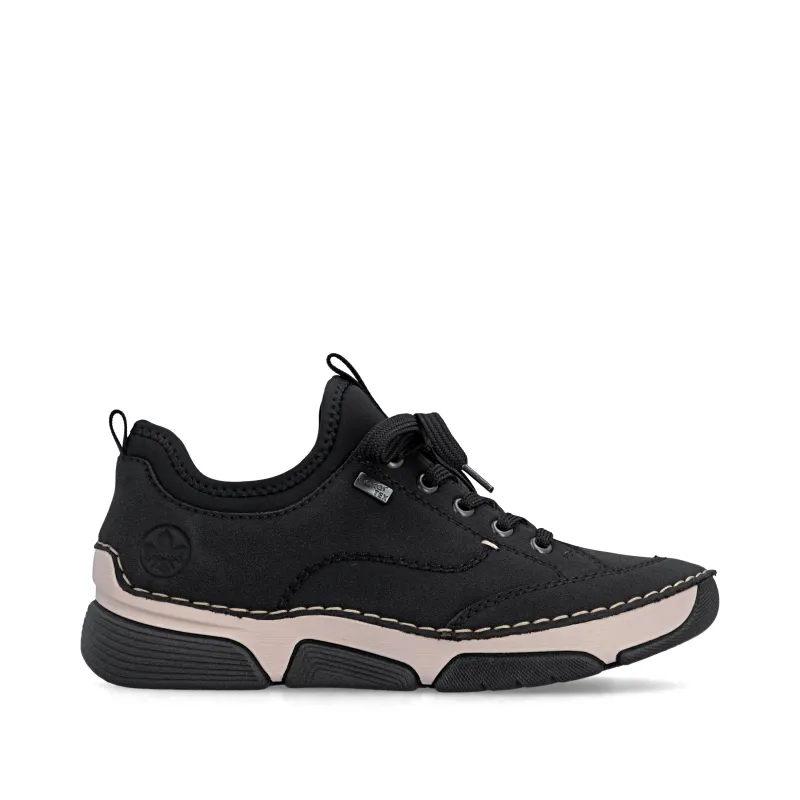 Rieker 45976 Womens Casual Trainers Black made by Rieker